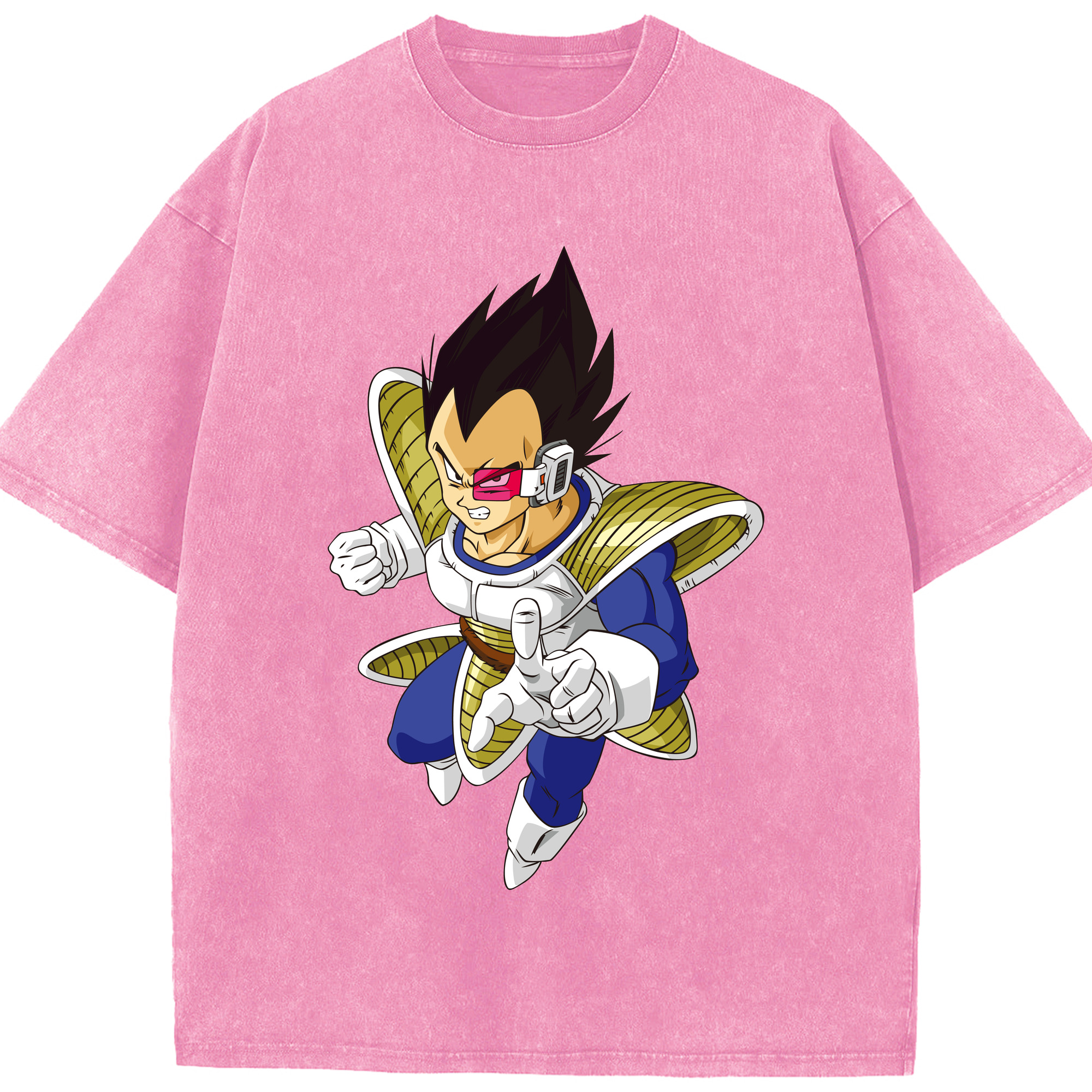 （画像用） ドラゴンボール ベジータ四世（Bejīta Yonsei）DRAGON BALL Vegeta IV 綿100% ヴィンテージ風 半袖Tシャツ（フロントプリント）
